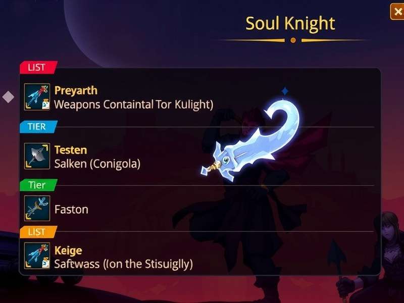 Soul Knight Weapons Tier List 2024 - All Ranked Weapons