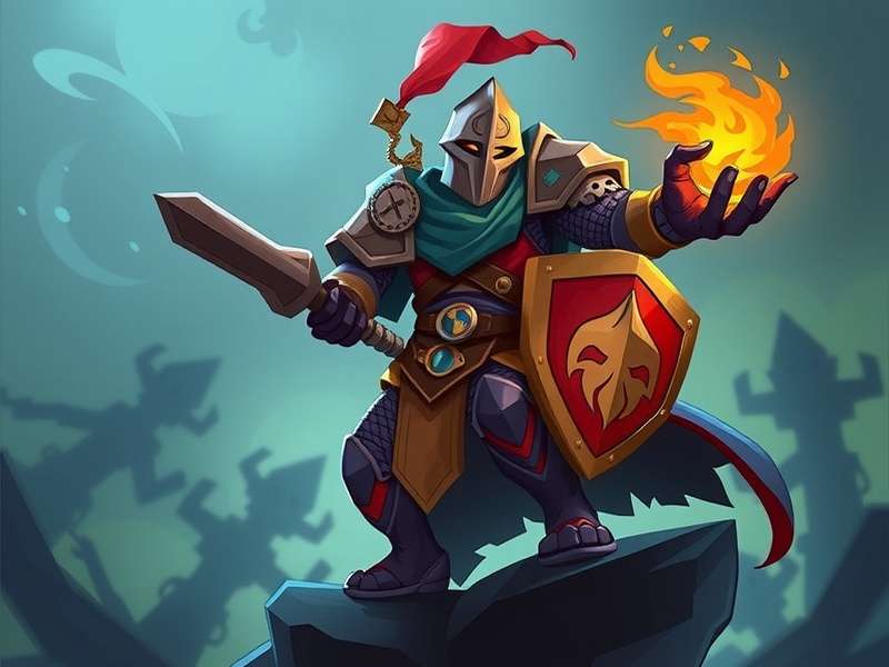 Soul Knight गेमप्ले स्क्रीनशॉट, विभिन्न करैक्टर एक साथ लड़ते हुए