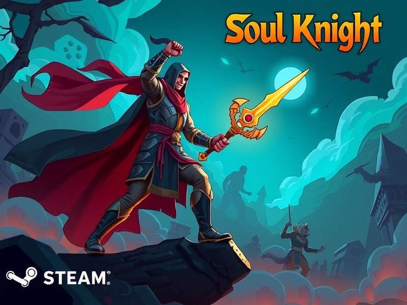 Soul Knight PC Steam gameplay screenshot showing intense combat