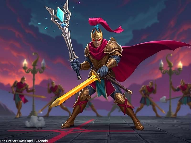 Knight character in Soul Knight game showcasing abilities