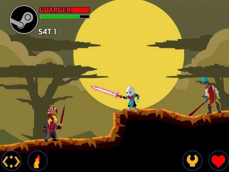 Soul Knight PC boss battle against Dragon Bros