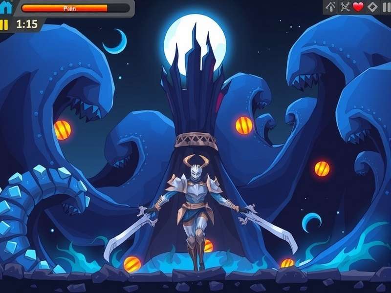 Soul Knight The Prequel intense pixel art combat scene showing characters and enemies