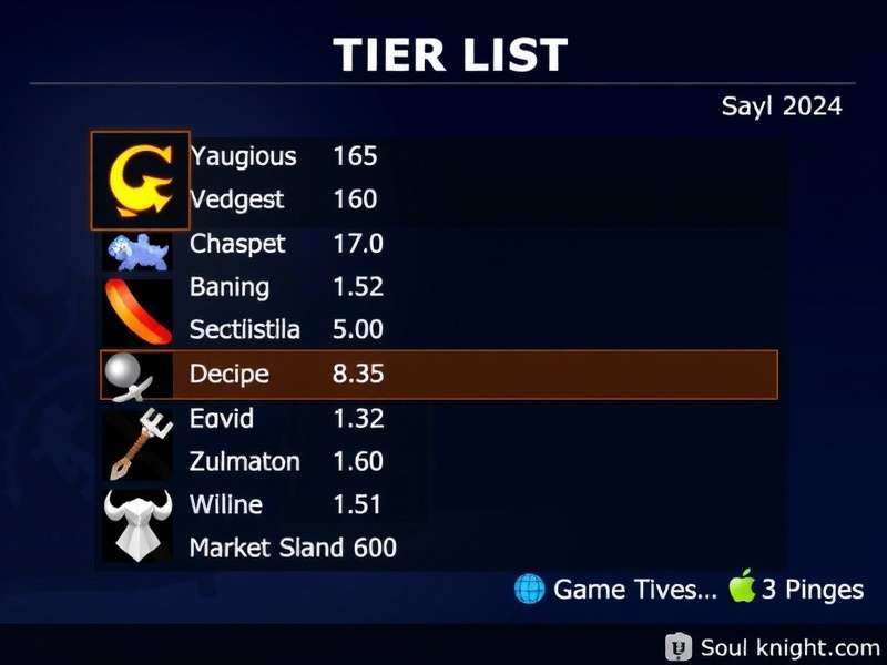 Soul Knight 2024 Tier List Visual Rankings