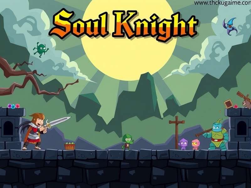 Soul Knight PC gameplay screenshot showing character battling monsters