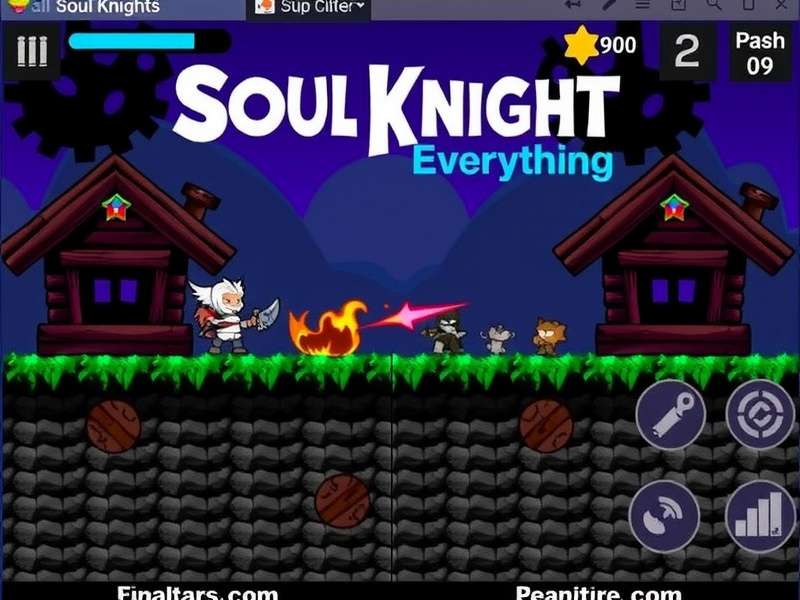 Soul Knight Mod Apk Unlimited Everything gameplay screenshot showing unlimited resources