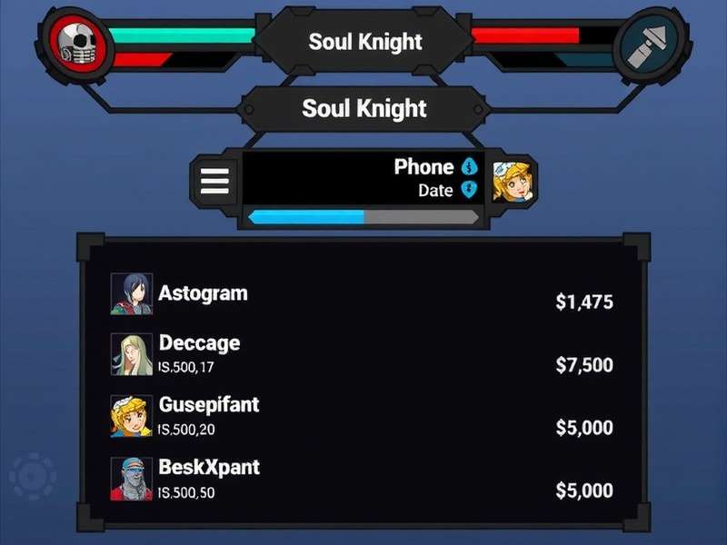 Soul Knight Tier List Maker Interactive Interface showing character ranking