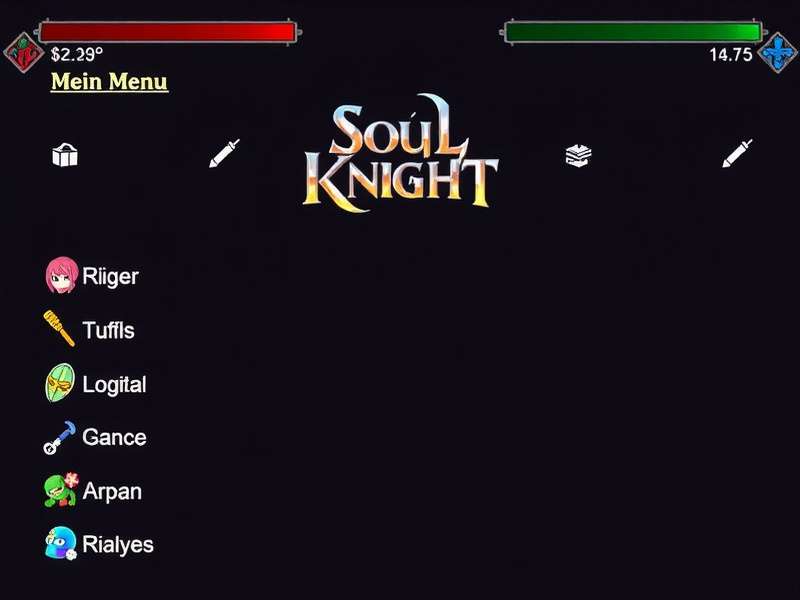 Soul Knight gameplay action scene showing character and weapons