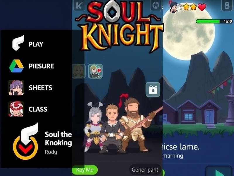 Soul Knight Mod Apk Menu interface showing unlimited gems, god mode, and all characters unlocked on a mobile screen