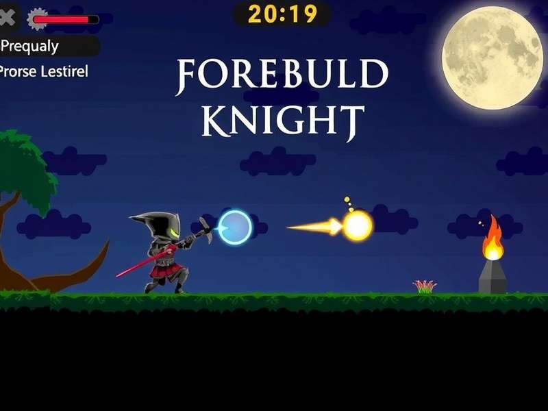 Soul Knight Prequel gameplay featuring a warrior character in a pixel-art dungeon with glowing weapons